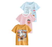NEXT Ragazzo Confezione da 3 T-Shirt con Applicazioni Red/White 9 Mesi-12 Mesi