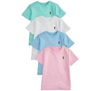 NEXT Ragazzo Confezione da 4 T-Shirt con Cervo Ricamato Pastels 3 Anni