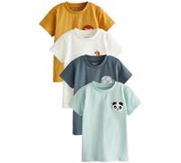 NEXT Ragazzo Confezione da 4 t-Shirt Multi 6 Mesi-9 Mesi