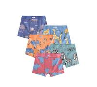 NEXT Ragazzo Confezione da 5 Boxer Aderenti Morbidi Safari Animals 9 Anni