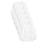NEXT Ragazzo Confezione da 5 Magliette a Manica Lunga | Bambino, 5 Pack, Pull On, 100% cotone, Lavabile in lavatrice