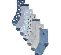 NEXT Ragazzo Confezione da 7 paia di calzini in misto cotone Blue Stars 31
