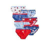 NEXT Ragazzo Confezione da 7 Slip in Cotone Red/Blue Emergency Vehicles 2 Anni