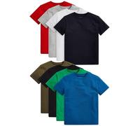 NEXT Ragazzo Confezione da 8 T-Shirt in 100% Cotone Rosso/Nero/Grigio/Bianco/Blu/Verde 12 Anni