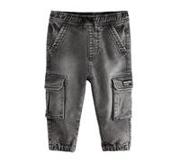 NEXT Ragazzo Jeans Cargo Comodi Denim Grigio 4 Anni-5 Anni