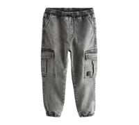 NEXT Ragazzo Jeans Cargo con Elastico in Vita Grigio 11 Anni