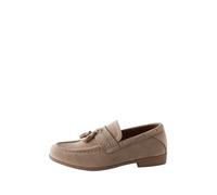 NEXT Ragazzo Mocassini Eleganti con Nappa - Pianta Larga (G) Neutral Beige 38
