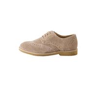 NEXT Ragazzo Scarpe Brogue Eleganti in Pelle - Pianta Larga (G) Neutro