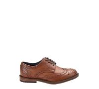 NEXT Ragazzo Scarpe Brogue in Pelle Stringate - Pianta Larga (G) Marrone Scuro 39