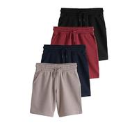 NEXT Ragazzo Shorts Basic - vestibilità Regular Natural/Raspberry/Black/Navy 7 Anni