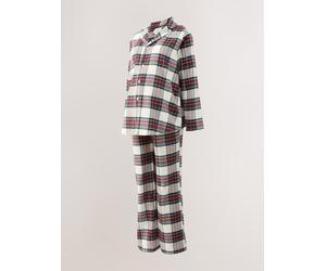 Next Red/White Check Maternity Matching Family Christmas Button Through Pyjamas 50 rosso
