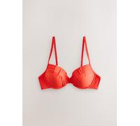 Next Reggiseno bikini modellante imbottito drappeggiato con ferretto rosso