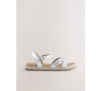Next Sandali con cinturino incrociato Forever Comfort eu38 Argento