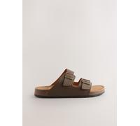 Next Sandali in pelle con due fibbie uk13eu485 Marrone