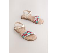 Next Sandali in pelle con perline uk1eu33 Oro