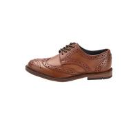 NEXT Ragazzo Scarpe Brogue in Pelle Stringate - Pianta Larga (G) Marrone Scuro 33