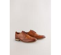 Next Scarpe brogue in pelle con suola a contrasto Marrone