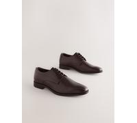 Next Scarpe Derby in pelle tinta unita Marrone