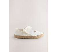 Next Scarpe espadrillas con farfallino uk9eu265 Bianco