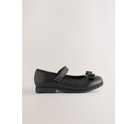 Next Scarpe Mary Jane per la scuola in pelle con fiocco uk10eu28 Nero