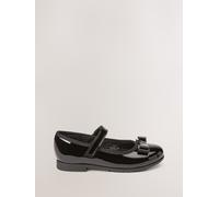 Next Scarpe Mary Jane per la scuola in pelle con fiocco uk2eu345 Nero