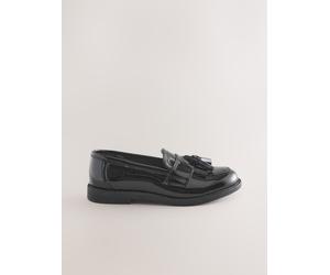 Next Scarpe per la scuola a mocassini in pelle con nappe uk125eu31 Nero
