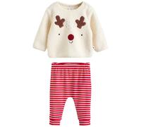 Next Set crema / marrone / rosso scuro / bianco Bambini Next 92