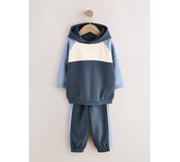 Next Set felpa con cappuccio e Pantaloni da jogging a blocchi di colore (3 mesi - 7 anni) 9298cm blu