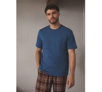 Next Set Pigiama a Maniche corte in jersey Motivo a scacchi, comodo e confortevole blu