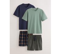 Next Set pigiama comodo in jersey a maniche corte 2 Pack xlarge blu