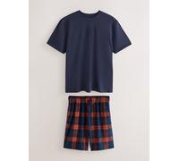 Next Set pigiama comodo in jersey a maniche corte small blu