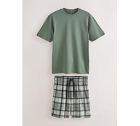Next Set pigiama comodo in jersey a maniche corte xlarge verde