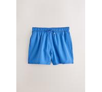Next Shorts da bagno a righe in seersucker 5 pollici blu