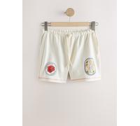 Next Shorts in jersey con stampa medium crema