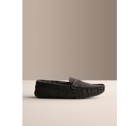 Next Signature Pantofole mocassino in pelle scamosciata uk7eu41 Grigio