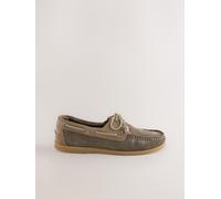 Next Signature Scarpe da barca in pelle uk9eu43 Grigio