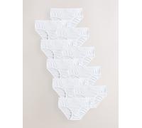 NEXT Ragazza Confezione da 10 Slip Bianco 9 Anni-10 Anni