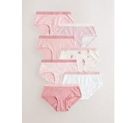 NEXT Ragazza Confezione da 7 Slip a Vita Bassa Rosa 9 Anni-10 Anni