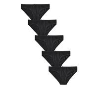 NEXT Donne Confezione da 5 Slip Bikini in Misto Fibre Nero 44