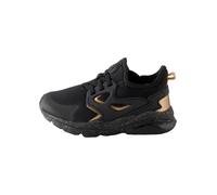NEXT Scarpe da Ginnastica con Lacci Elastici - Pianta Larga (G) Black/Gold