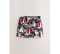 Next Stampa Shorts da bagno testurizzati large blu