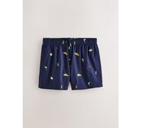 Next Stampa Shorts da bagno testurizzati small blu