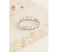 next Sterling Silver Mother Of Pearl Heart Ring medium Argento