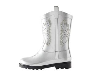 Next Stivale di gomma stucco / nero / argento Bambini Next 34,5