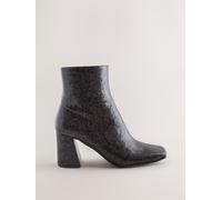 Next Stivaletti alla caviglia Forever Comfort con punta quadrata e texture. Marrone