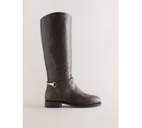 Next Stivali alti in pelle Forever Comfort Snaffle Rider Marrone