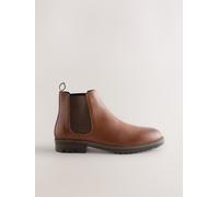Next Stivali Chelsea in pelle uk115eu46 Marrone