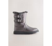Next Stivali con fibbia foderati in pelliccia sintetica uk6eu39 Marrone