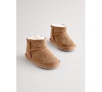 Next Stivali in pelle scamosciata foderati caldi uk13eu32 Marrone