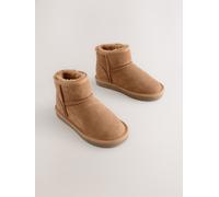 Next Stivali slip-on in pelle scamosciata idrorepellente uk5eu38 Marrone